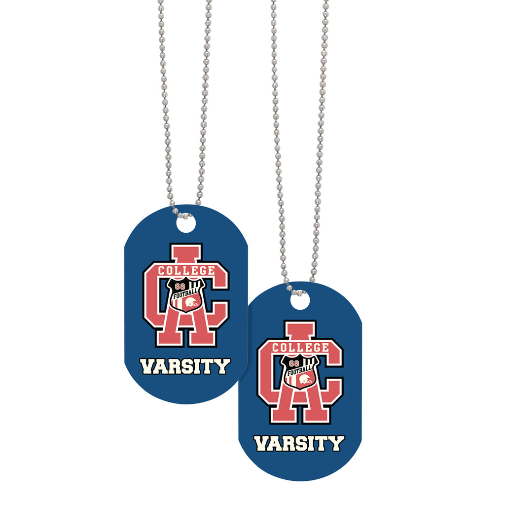 Acrylic Dog Tag on a Chain - 4CP