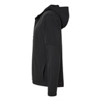 Adidas Men's Half-Zip Hooded Anorak Full Color - Black - Direct Side