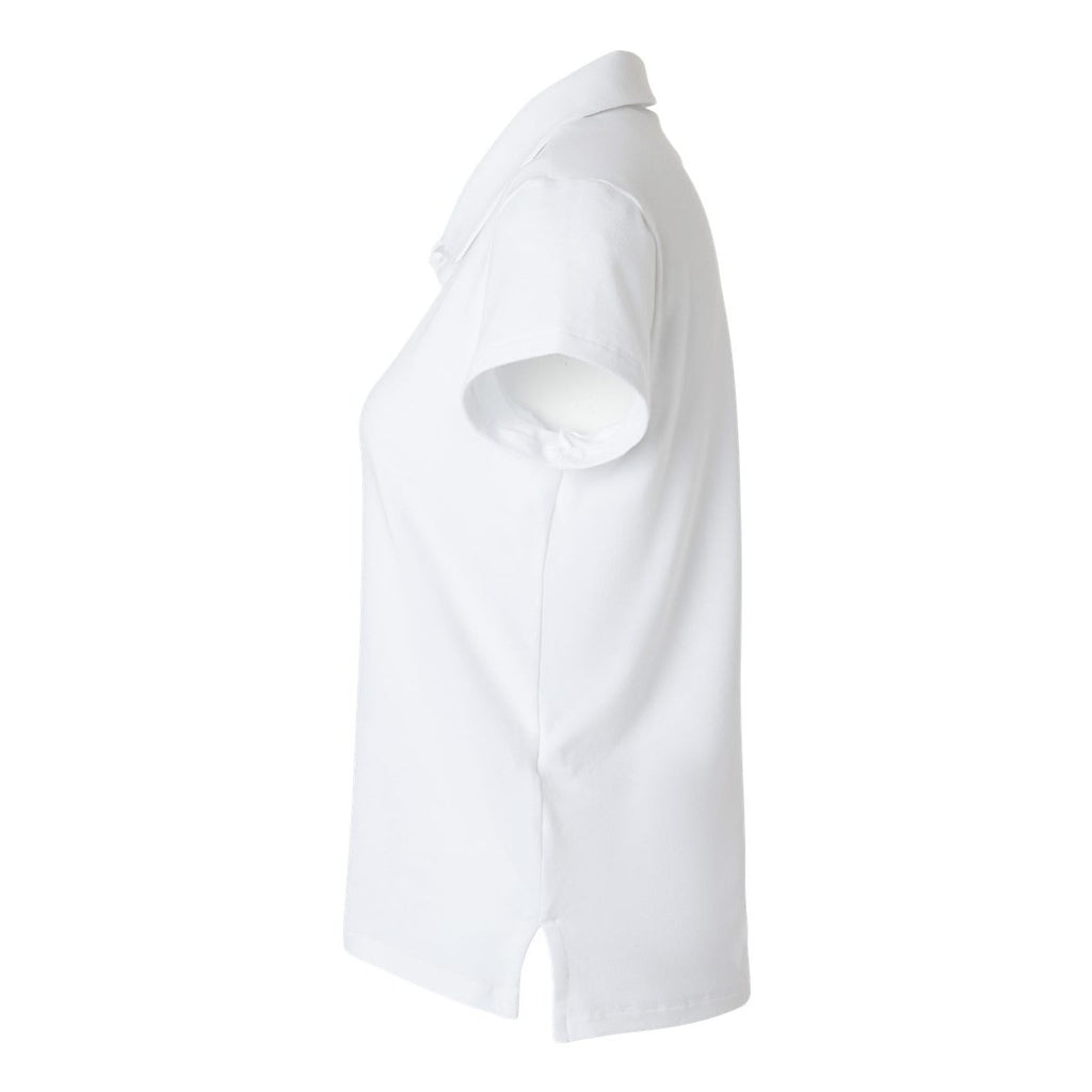 Adidas Women's Blended Polo Full Color - Solid White - Direct Side