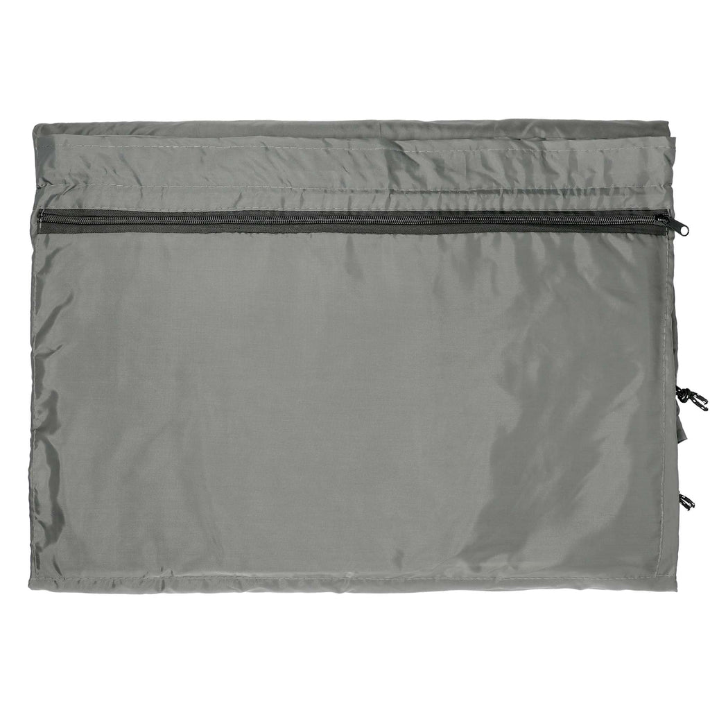 Adventure Blanket, Poncho and Sleeping Bag, 3 in 1 Embroidery - Gray - Front 3