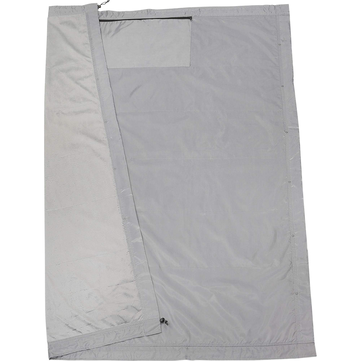 Adventure Blanket, Poncho and Sleeping Bag, 3 in 1 Embroidery - Gray - Front 4