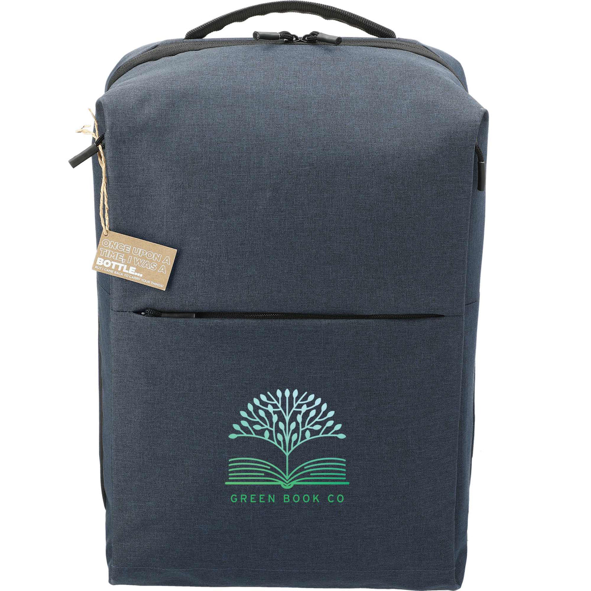 Aft Recycled Computer Backpack, Fits 15.6 Inch Laptops Transfer - Navy - Front