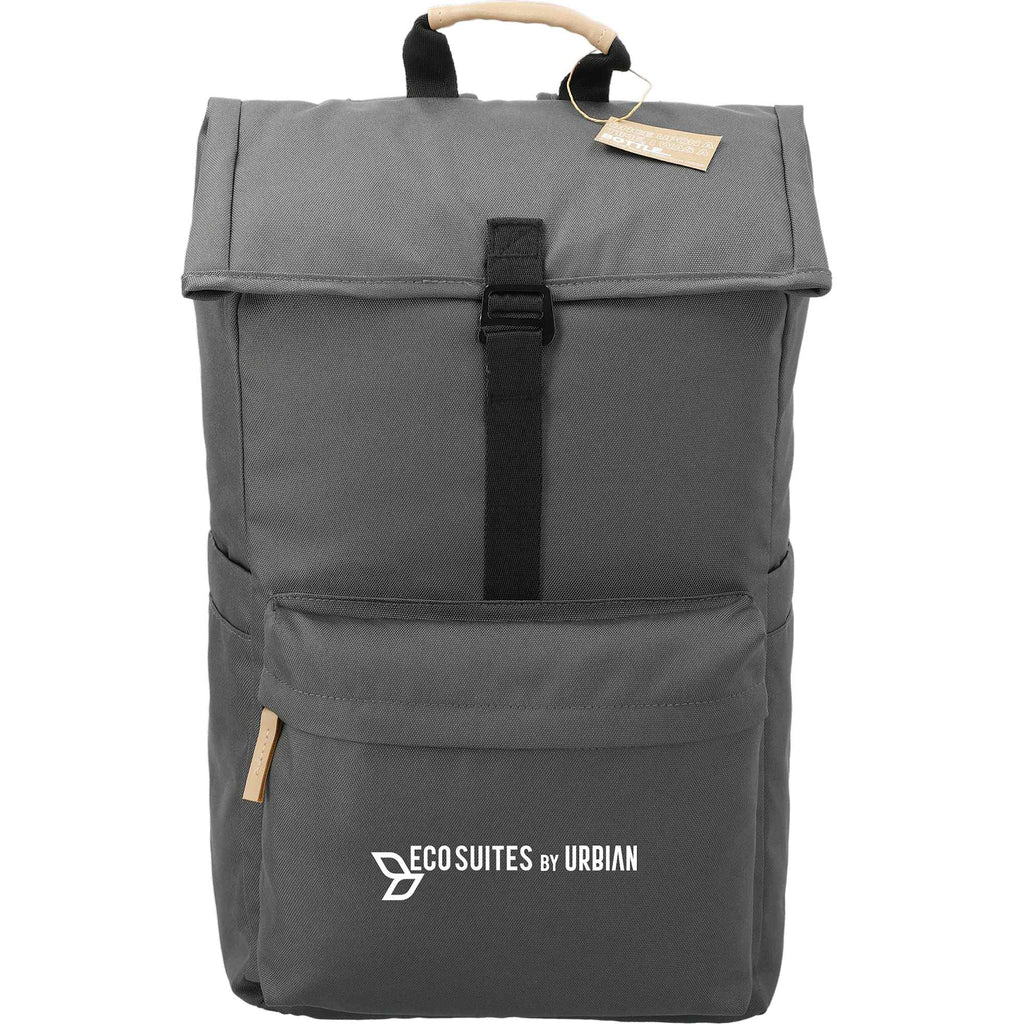 Aft Recycled Rucksack for 15 Inch Laptops Transfer - Charcoal - Front