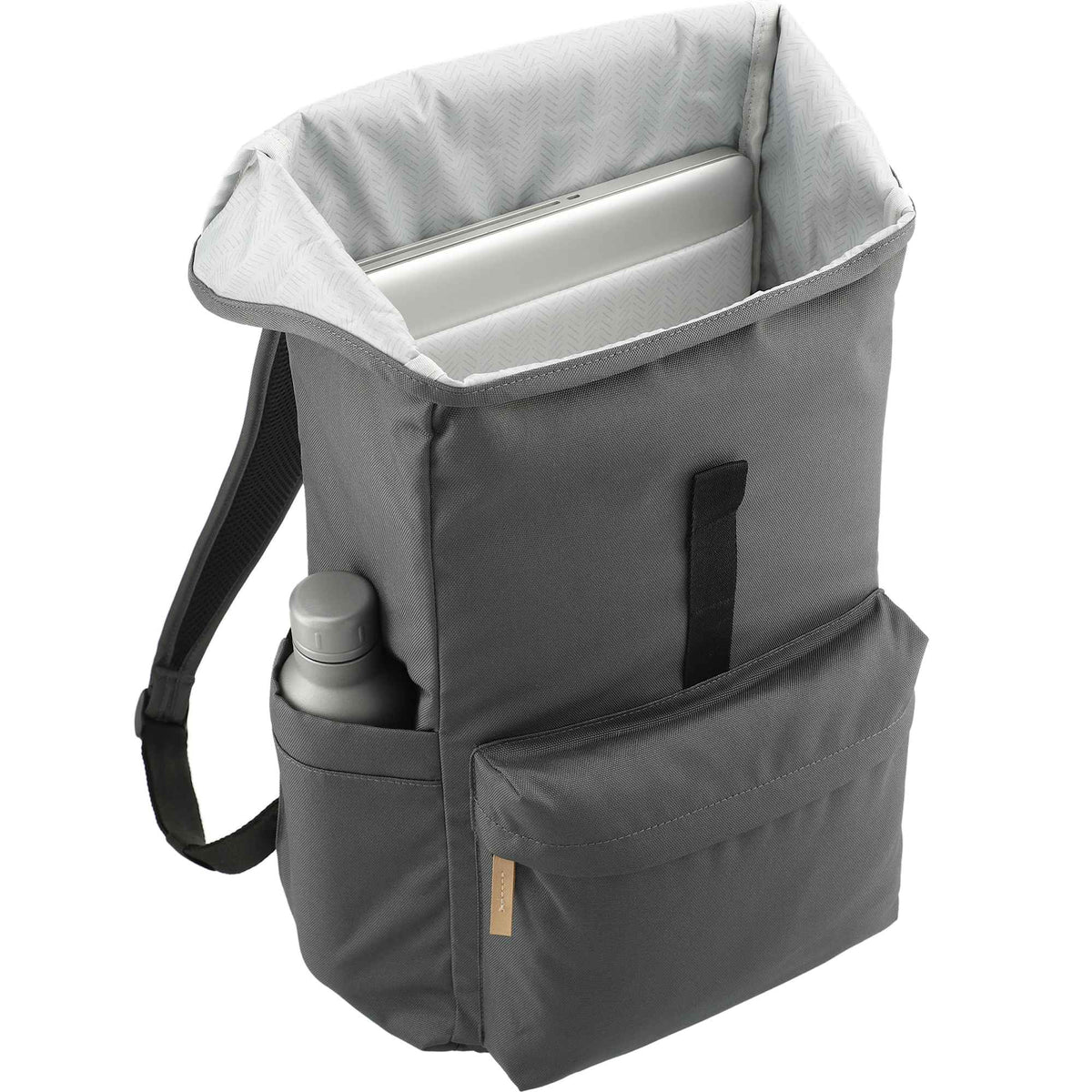 Aft Recycled Rucksack for 15 Inch Laptops Transfer - Charcoal - Right Angle 3