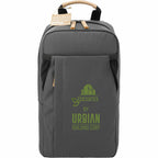 Aft Recycled Sling Bag with Strap Pocket Embroidery - Charcoal - Front