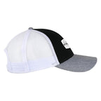 Ahead Brant Linen and Mesh Cap Embroidery - Black-White - View 2