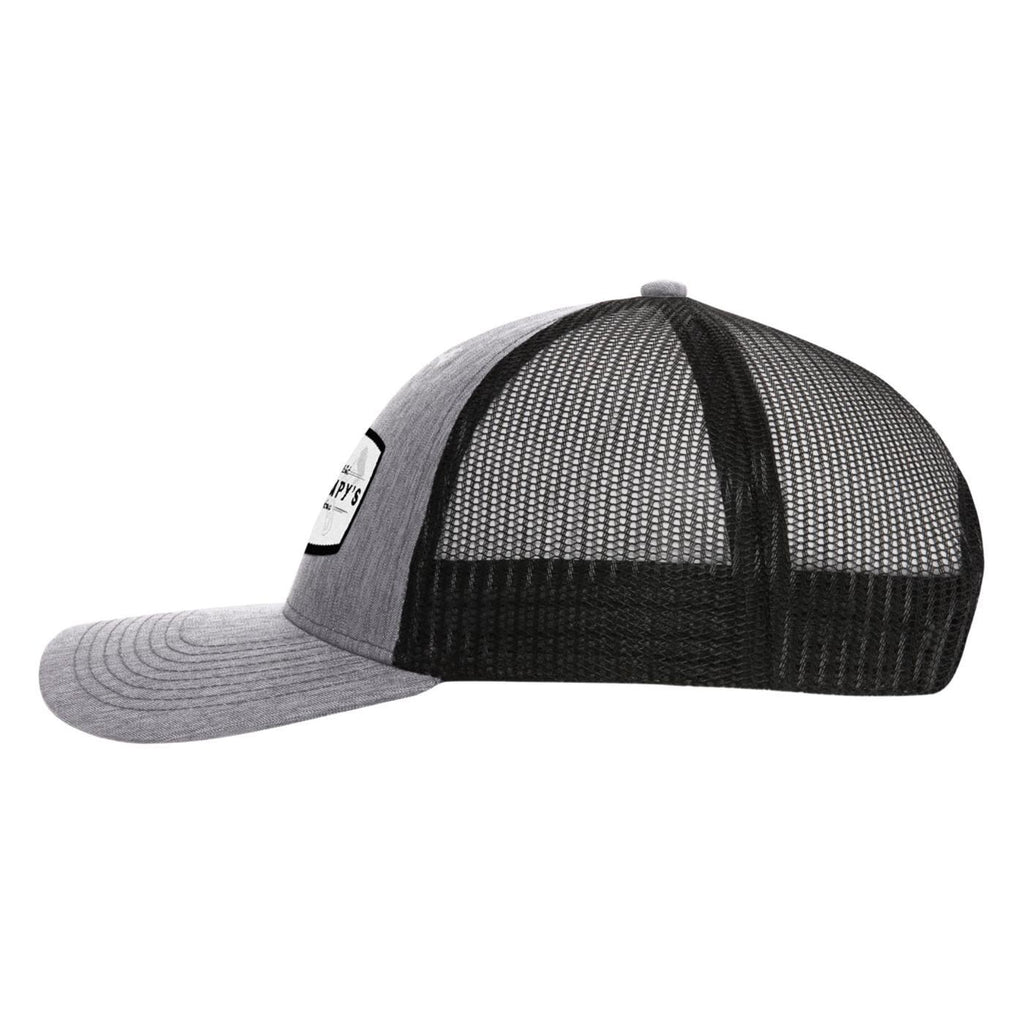 Ahead Brant Linen and Mesh Cap Embroidery - Charcoal Linen/Black - View 3