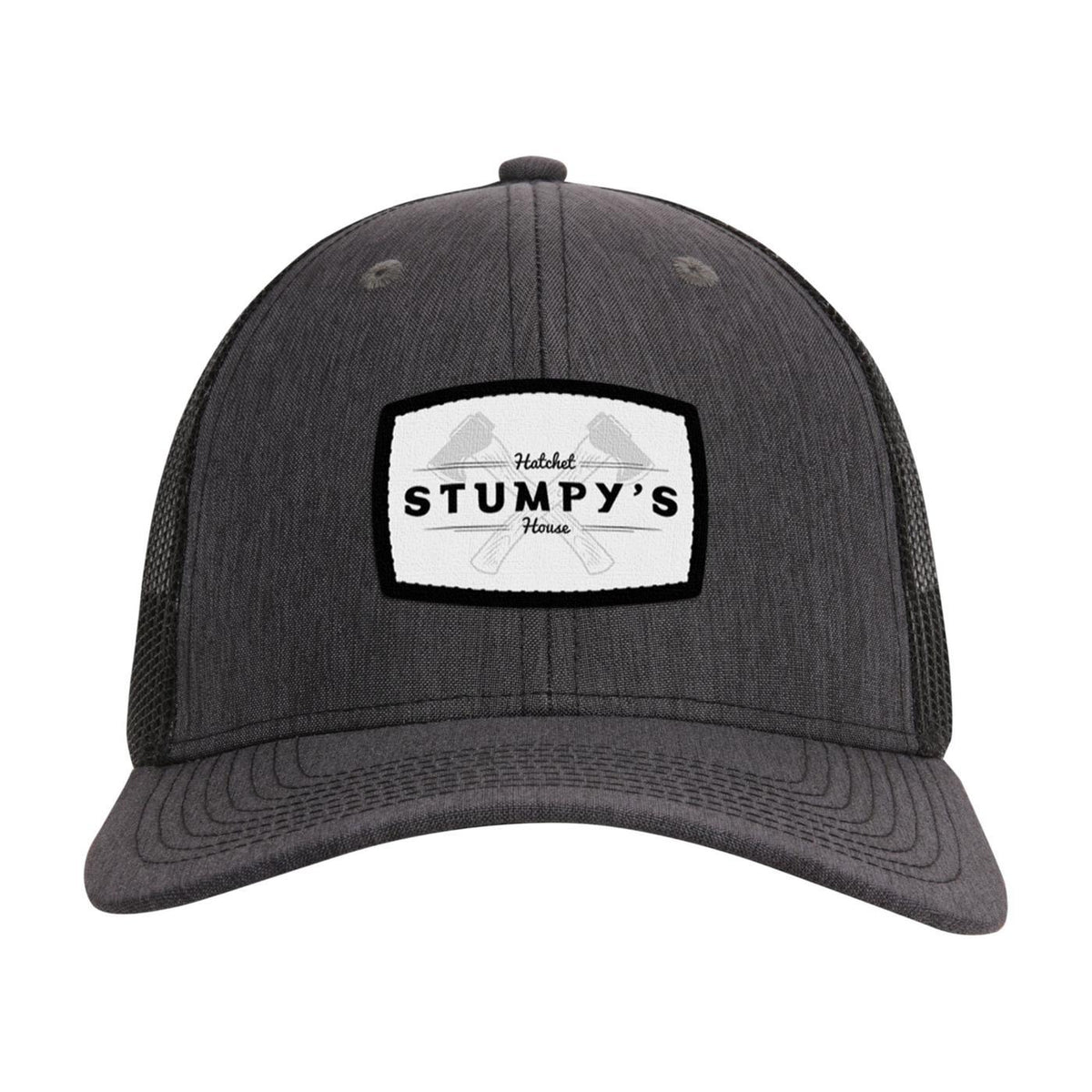 Ahead Brant Linen and Mesh Cap Embroidery - Charcoal Linen/Black - View 4