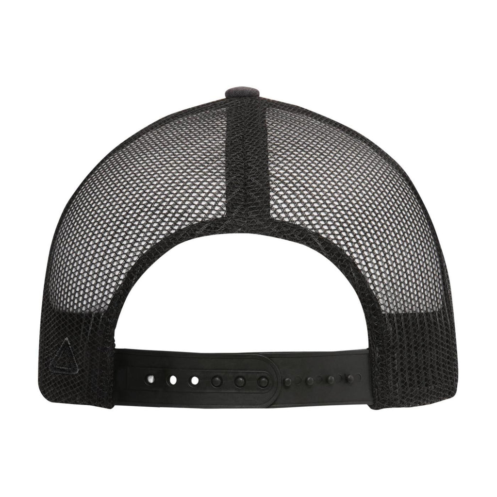 Ahead Brant Linen and Mesh Cap Embroidery - Charcoal Linen/Black - View 5