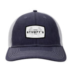 Ahead Brant Linen and Mesh Cap Embroidery - Navy Linen/White - View 4