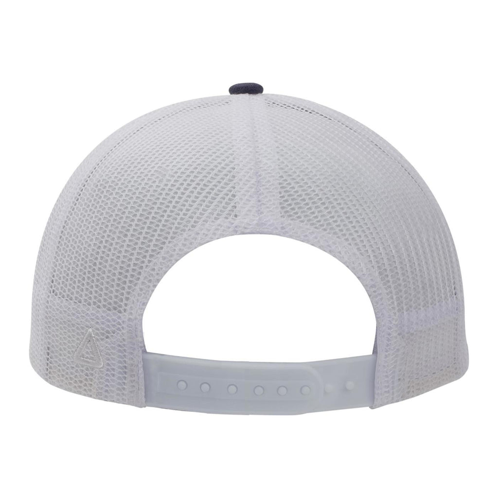 Ahead Brant Linen and Mesh Cap Embroidery - Navy Linen/White - View 5