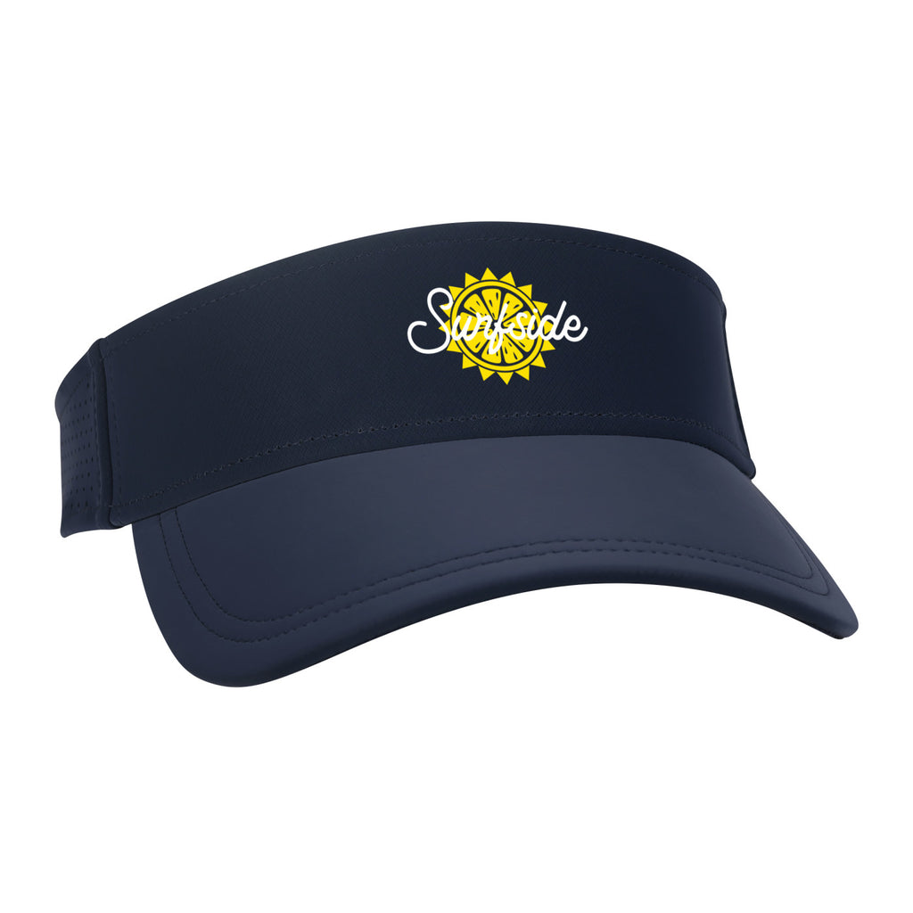 Ahead Scuba Visor in Recycled Tech Fabric Embroidery - Navy - View 2