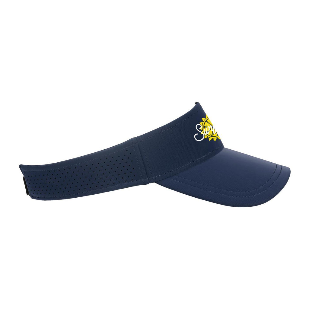 Ahead Scuba Visor in Recycled Tech Fabric Embroidery - Navy - View 5
