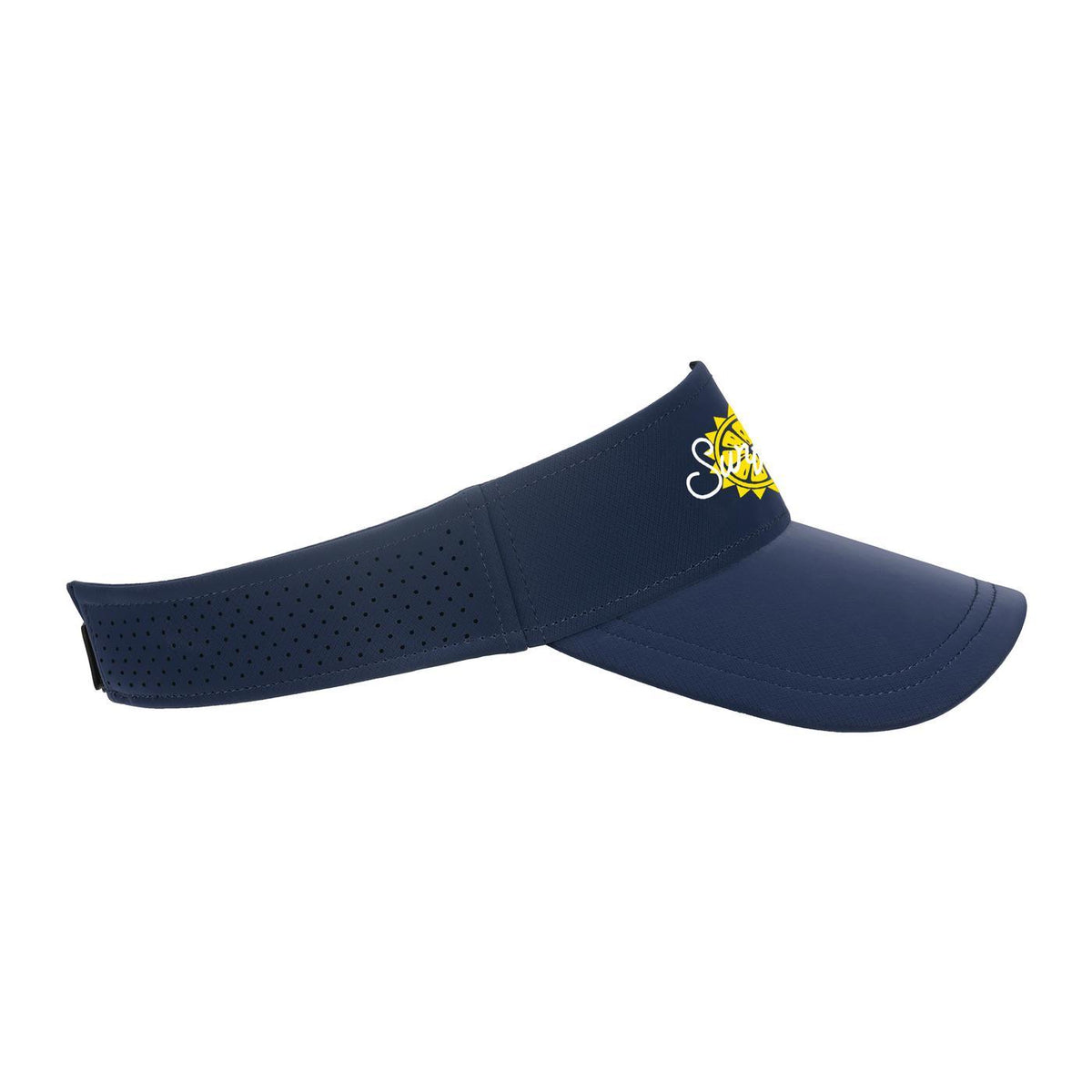 Ahead Scuba Visor in Recycled Tech Fabric Embroidery - Navy - View 5