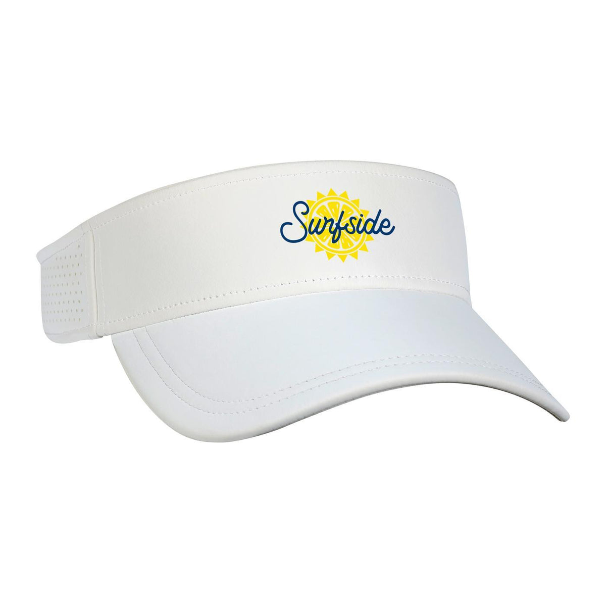 Ahead Scuba Visor in Recycled Tech Fabric Embroidery - White - View 1