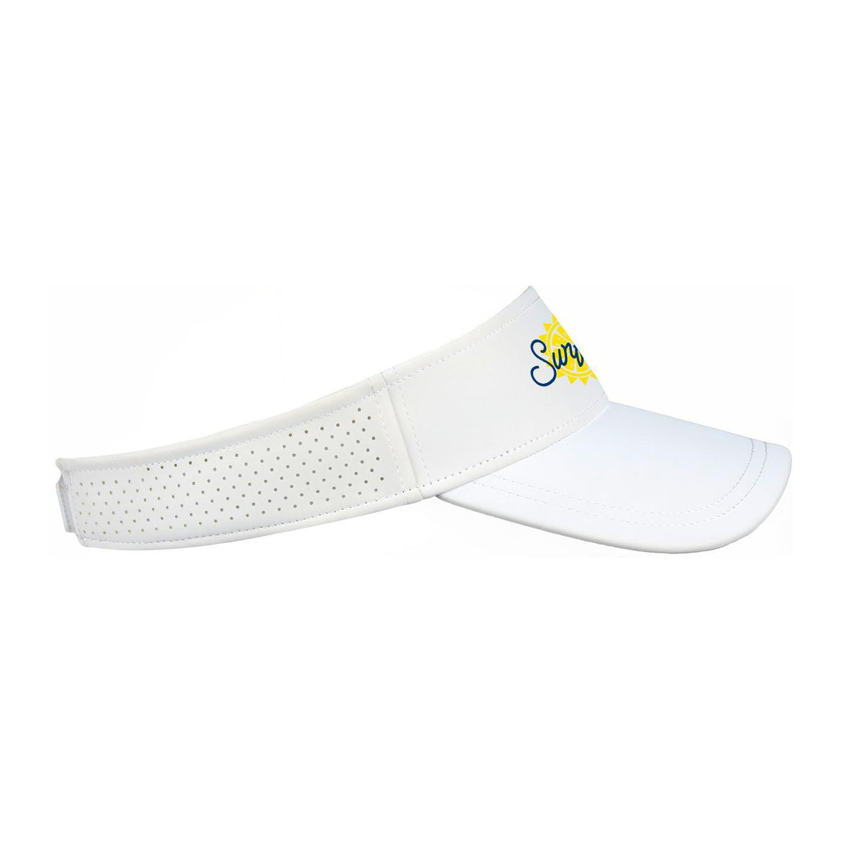 Ahead Scuba Visor in Recycled Tech Fabric Embroidery - White - View 6
