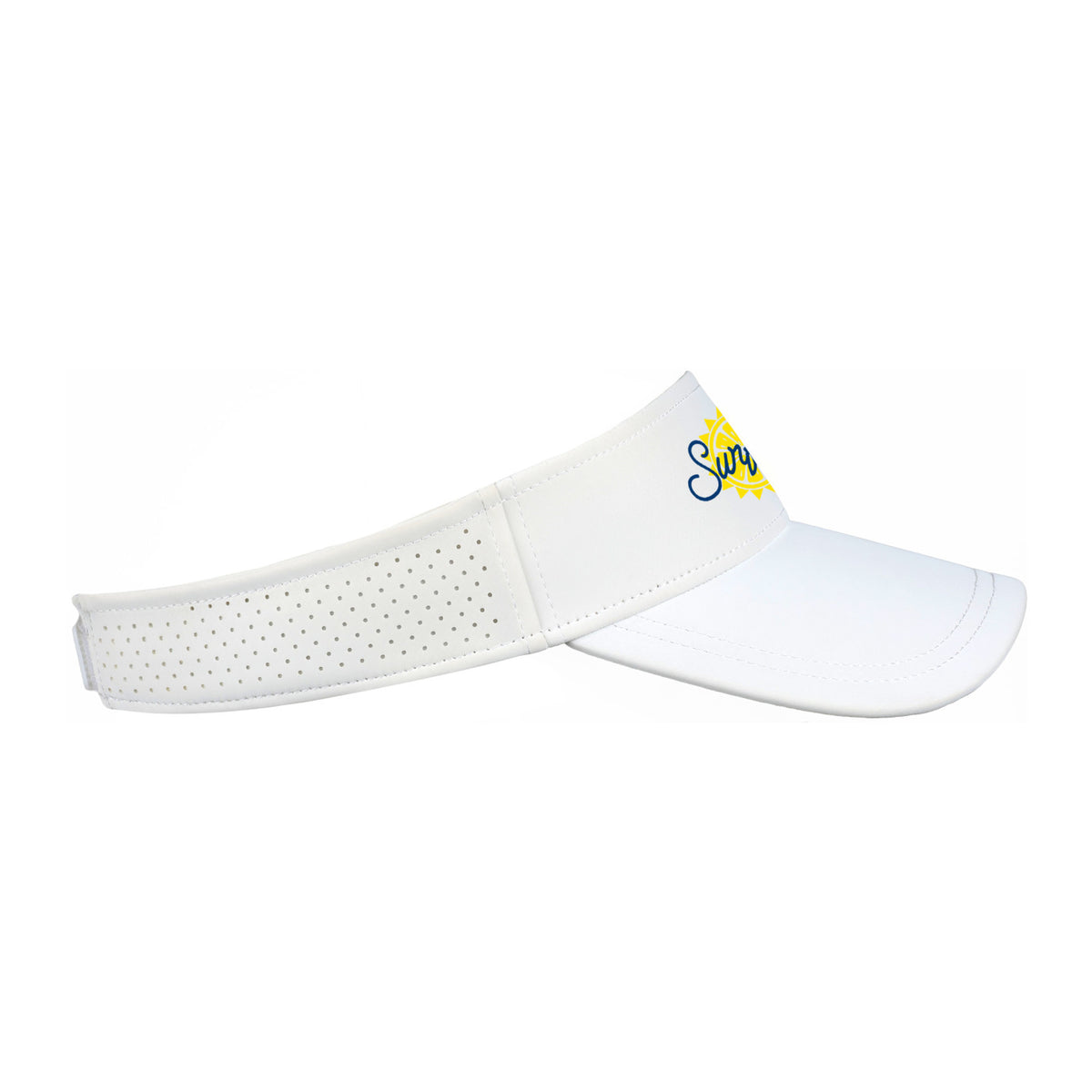 Ahead Scuba Visor in Recycled Tech Fabric Embroidery - White - View 8