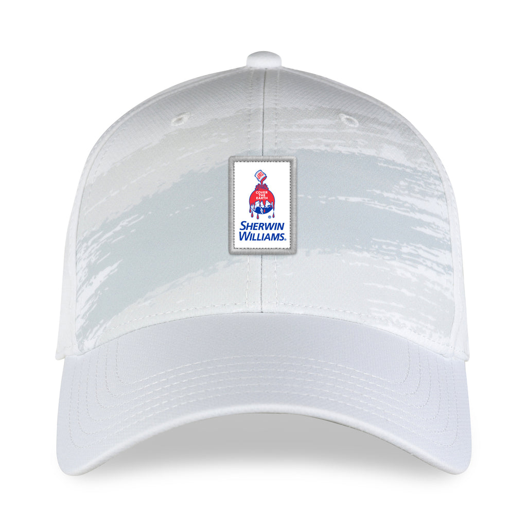Ahead Splash Pattern Performance Cap Transfer - White Grey - Splash - View 2