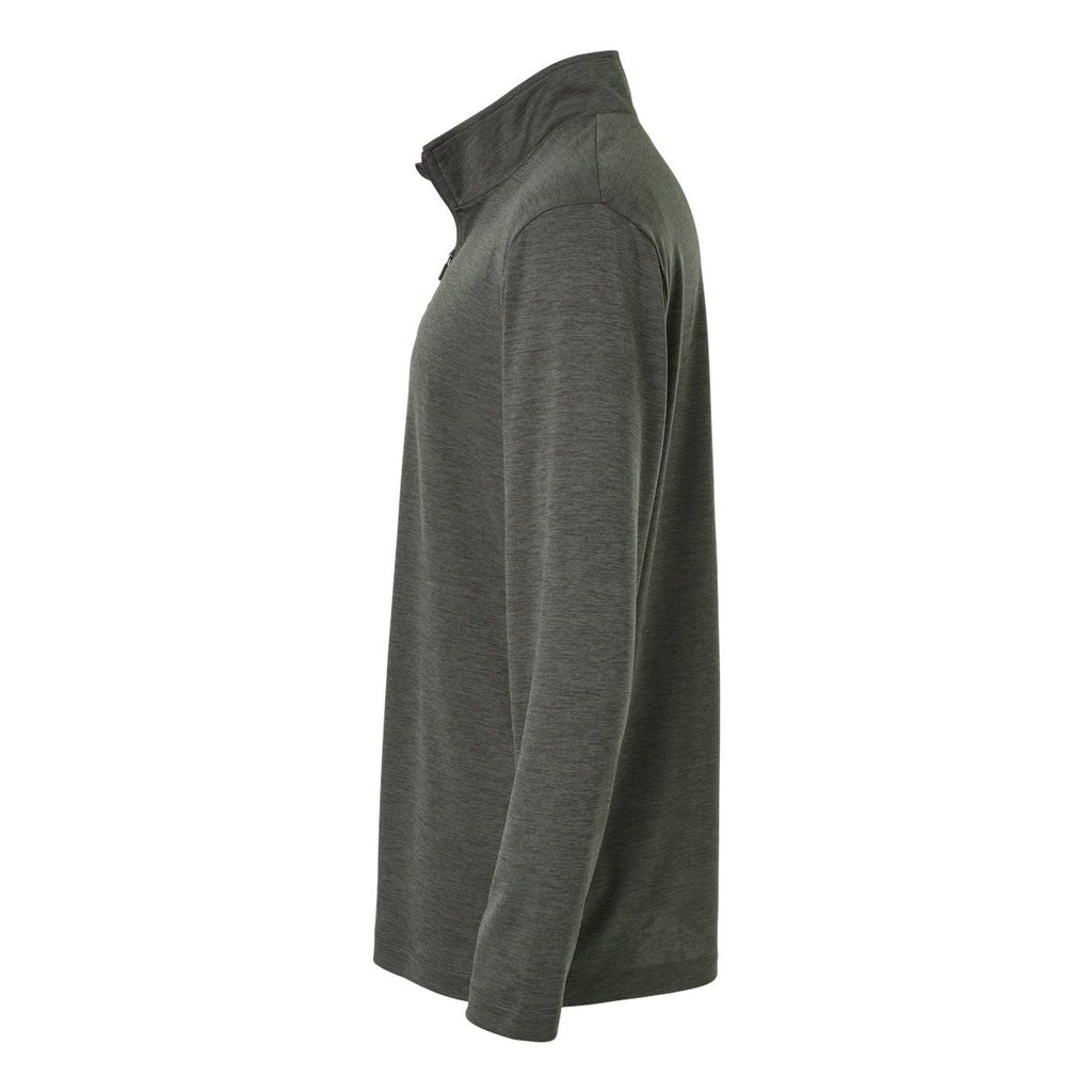 AllPro Men's Pro-Lock Performance Mélange Quarter-Zip Pullover Full Color - Charcoal Melange - Direct Side