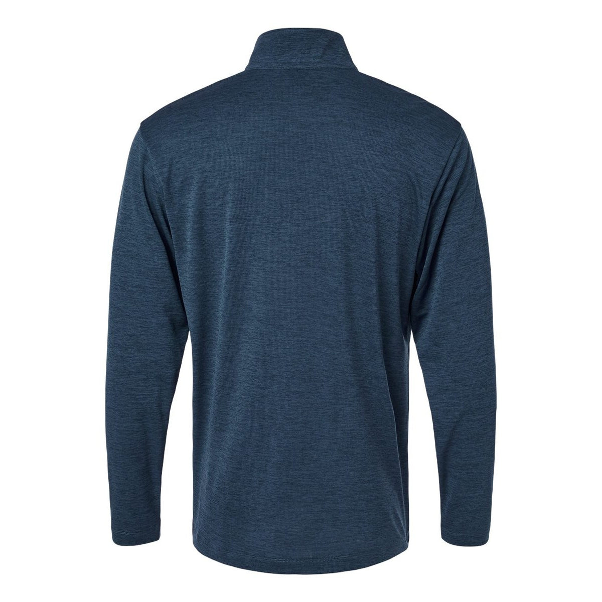 AllPro Men's Pro-Lock Performance Mélange Quarter-Zip Pullover Full Color - Navy Melange - Back