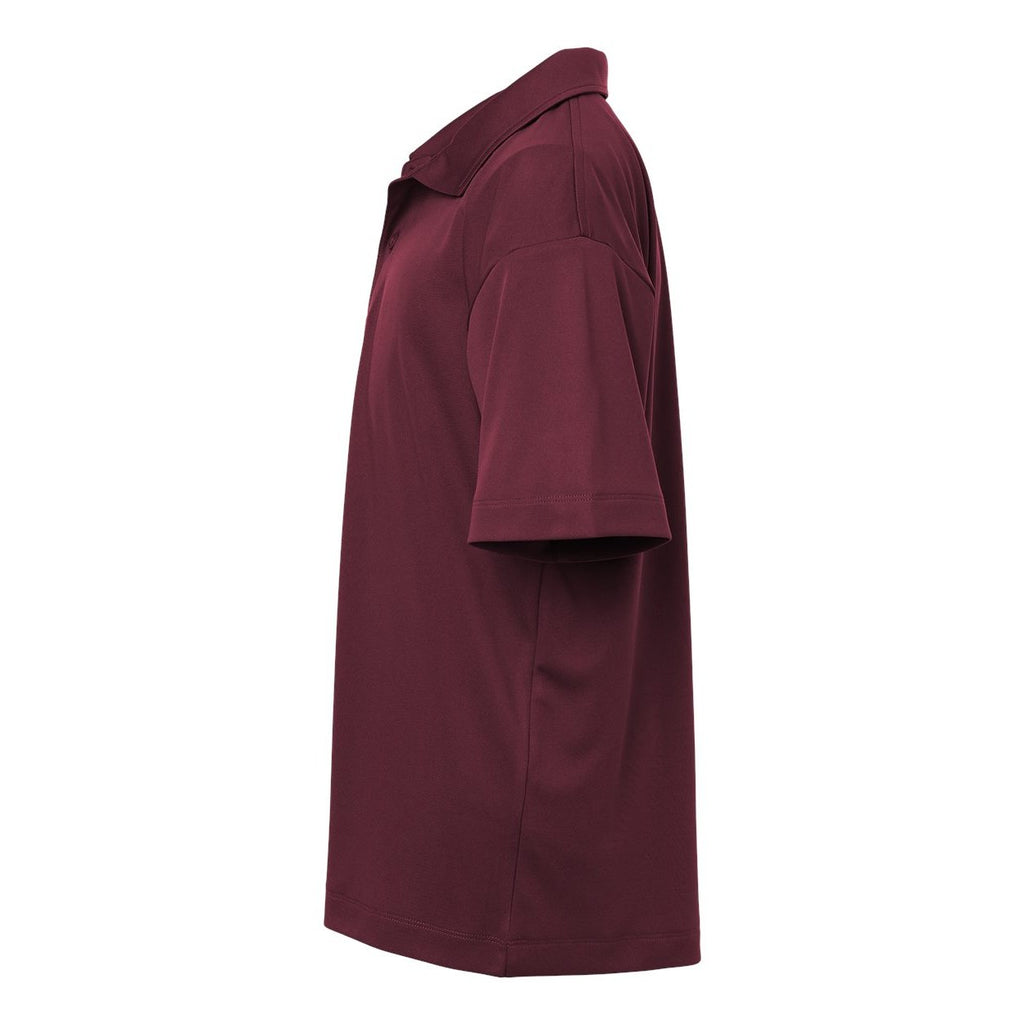 AllPro Youth Pro-Lock Performance Polo Full Color - Maroon - Direct Side