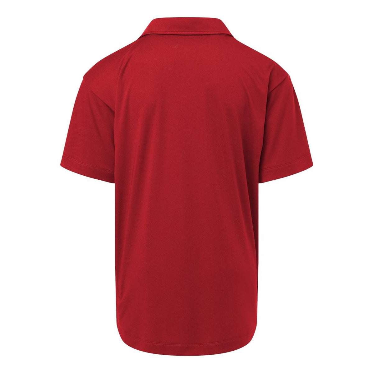 AllPro Youth Pro-Lock Performance Polo Full Color - Red - Back