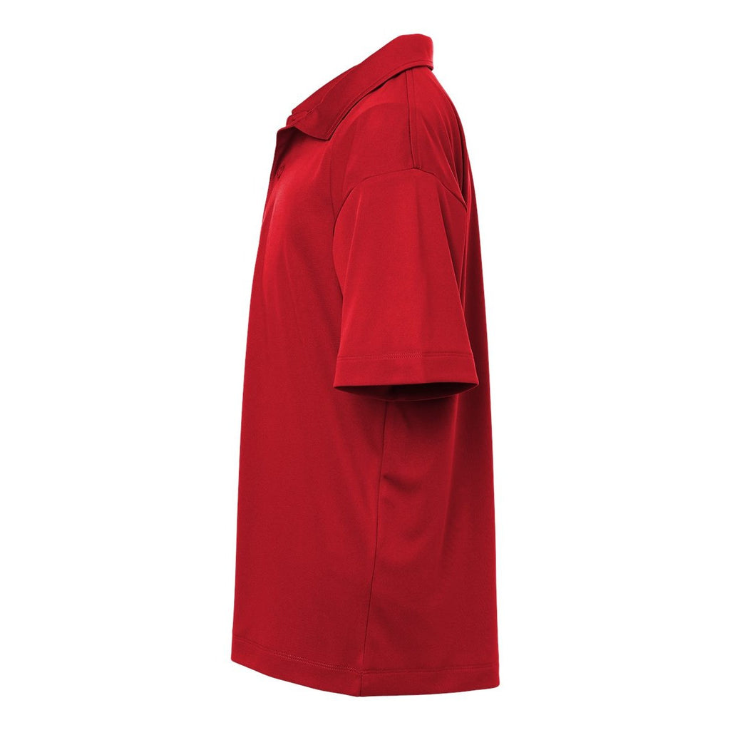 AllPro Youth Pro-Lock Performance Polo Full Color - Red - Direct Side