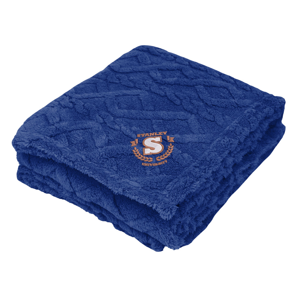 Alpine Sherpa Blanket in Recycled PET - Embroidery