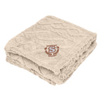 Alpine Sherpa Blanket in Recycled PET - Tan - Embroidery