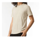 American Apparel Unisex Triblend Track Tee Full Color - Tri-Cream - On Model Side