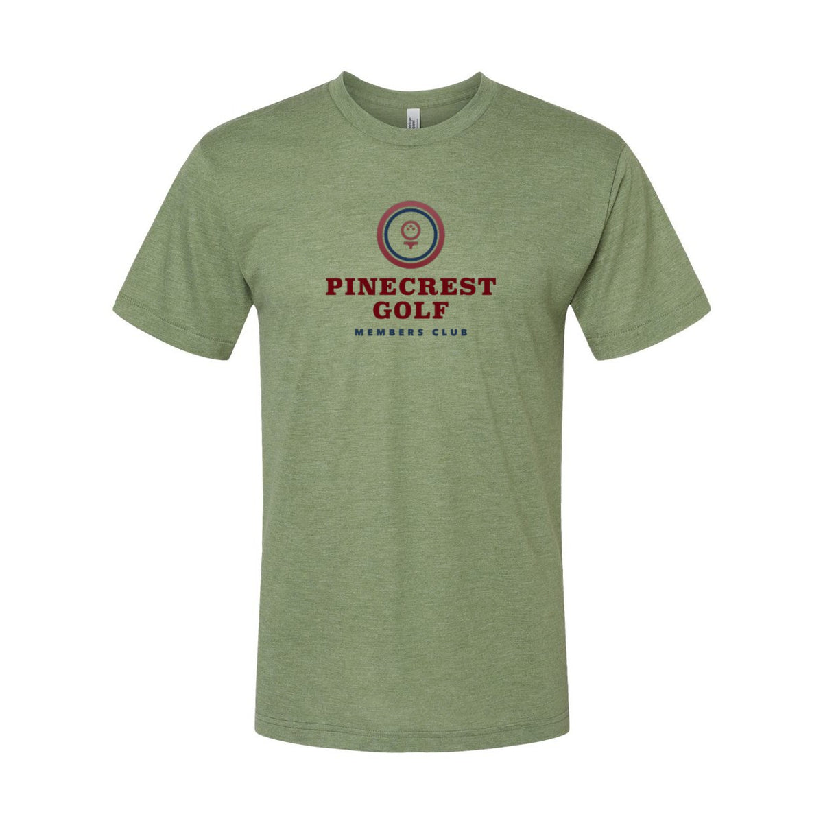 American Apparel Unisex Triblend Track Tee Full Color - Tri-Olive - Front
