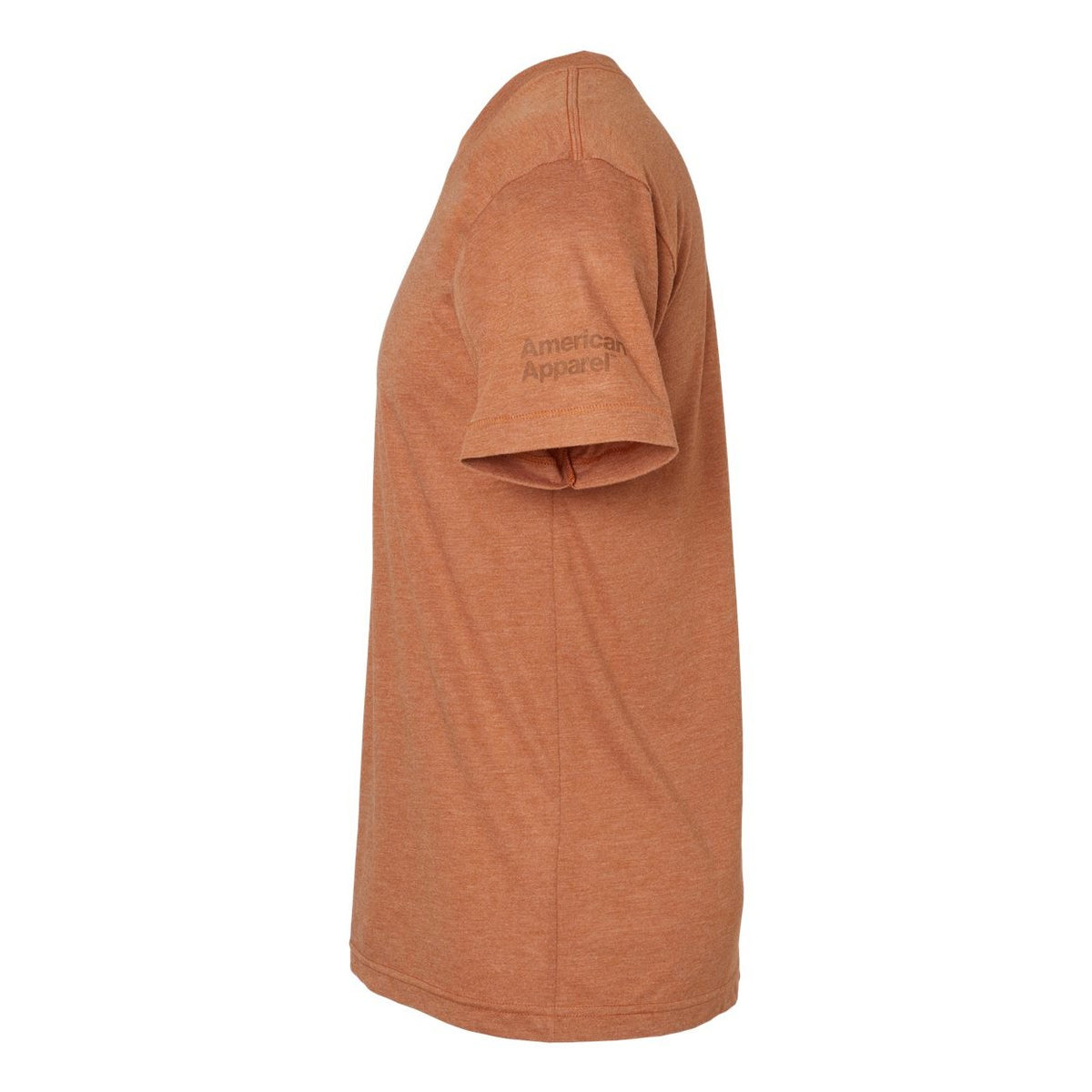 American Apparel Unisex Triblend Track Tee Full Color - Tri-Rust - Direct Side