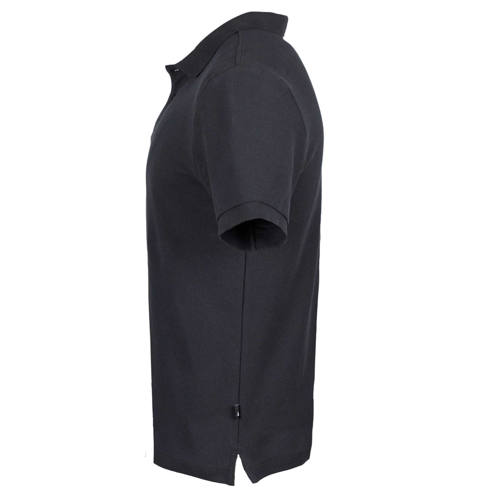 American Giant Classic Cotton Pique Polo for Men Embroidery - Black - Left Side