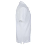 American Giant Classic Cotton Pique Polo for Men Embroidery - White - Right Side