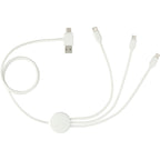 Antimicrobial 5-in-1 Charging Cable, 39 Inch - White - Top 2