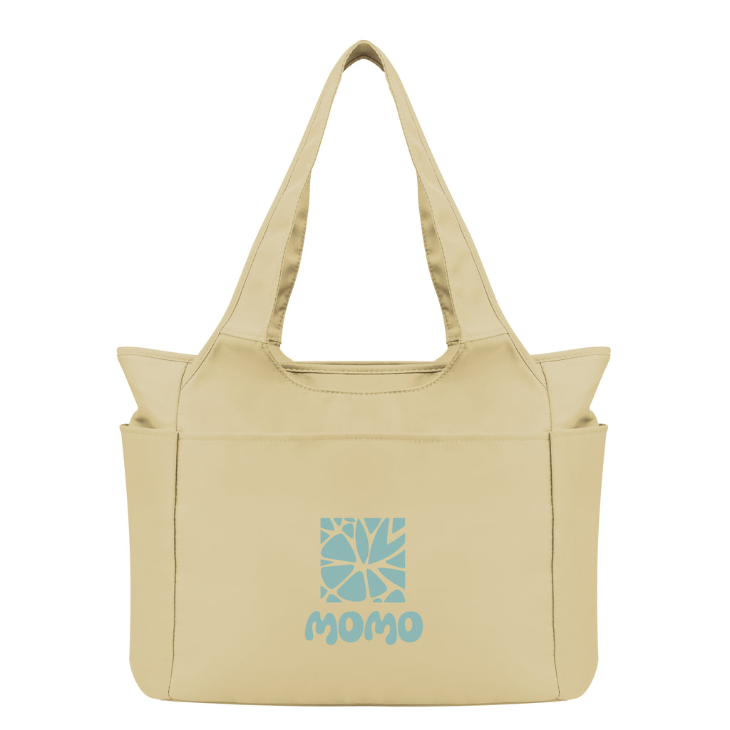 Anywhere Convention Tote Bag for Laptops - Tan - Silk Screen