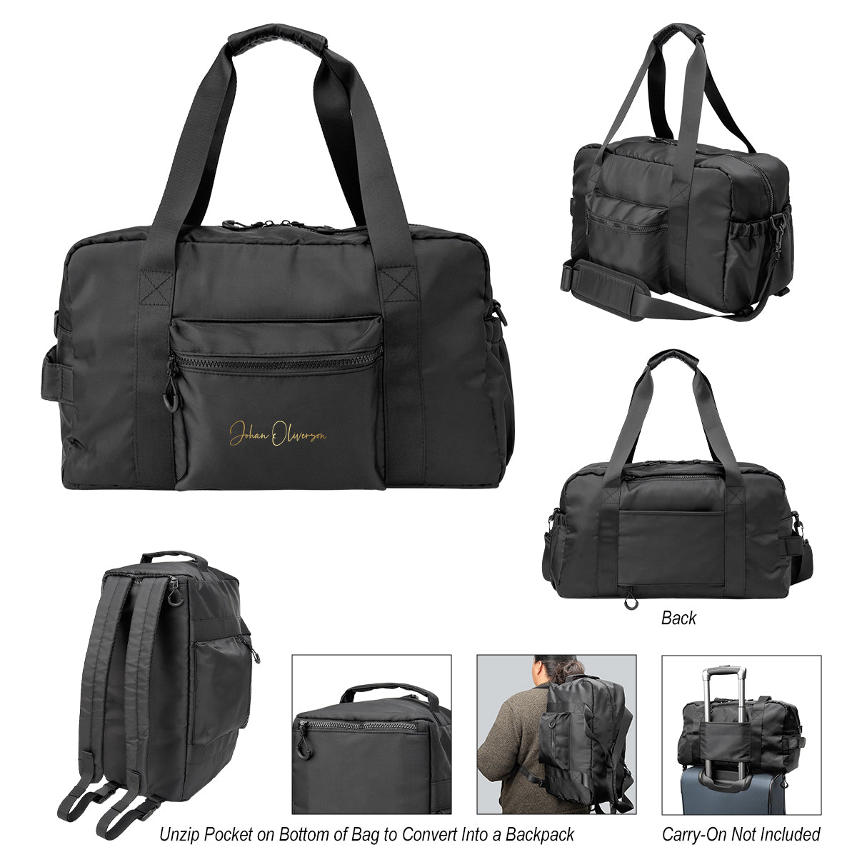 Anywhere Sport Duffel Bag and Backpack - Anywhere rPET Sport Duffel Bag And Backpack