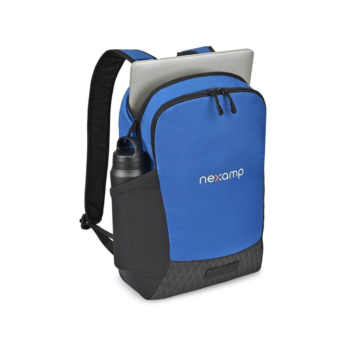 Apex Recycled Laptop Backpack, 15 Inch Transfer - Royal Blue - View 2