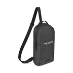 Apex Recycled Sling Bag with Webbing Loop Transfer - Black - View 2