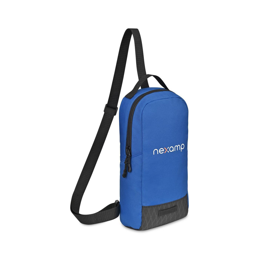 Apex Recycled Sling Bag with Webbing Loop Transfer - Royal Blue - View 2