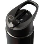 Arctic Zone Metalike Straw Bottle in Tritan Renew, 28 oz Full Color - Black - Detail
