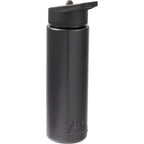 Arctic Zone Metalike Straw Bottle in Tritan Renew, 28 oz Full Color - Black - Left Angle 2