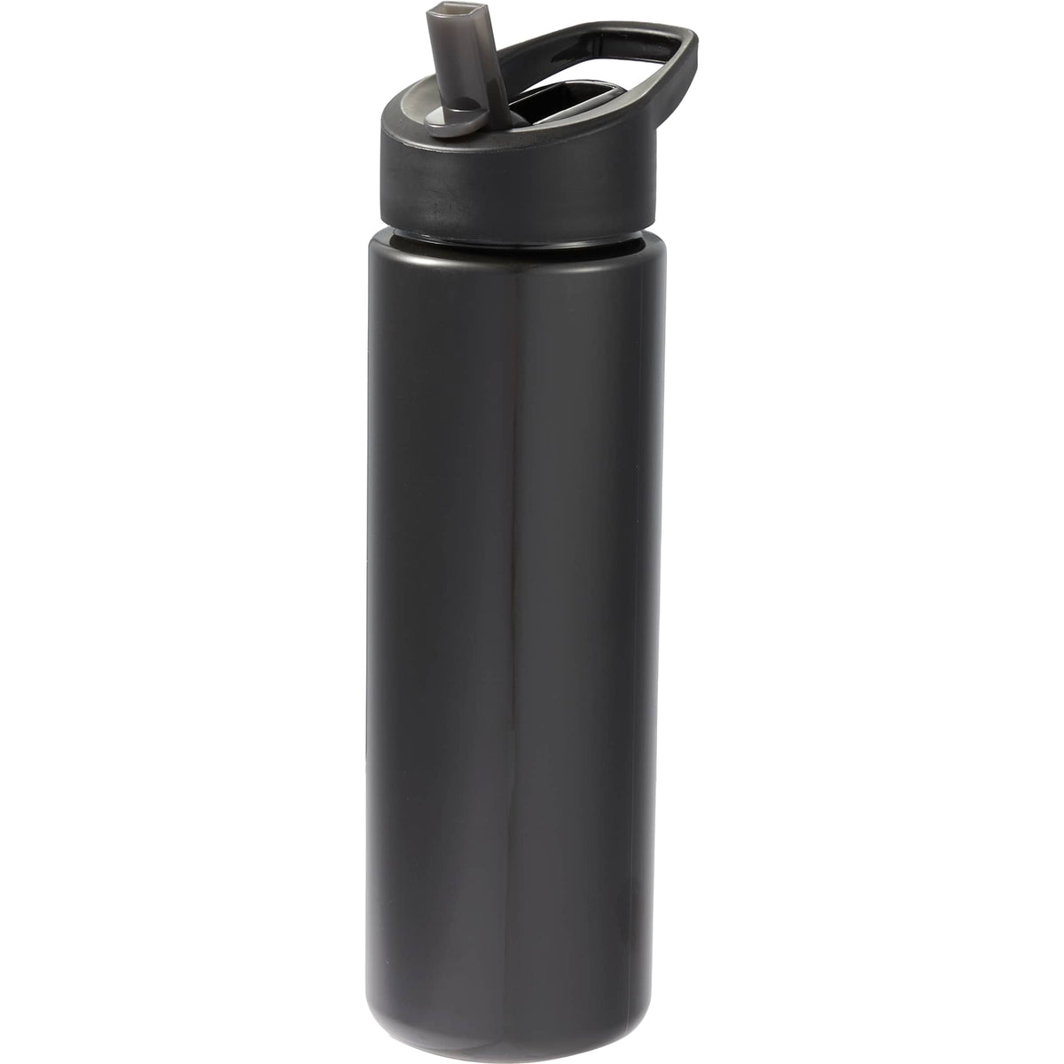 Arctic Zone Metalike Straw Bottle in Tritan Renew, 28 oz Full Color - Black - Left Angle