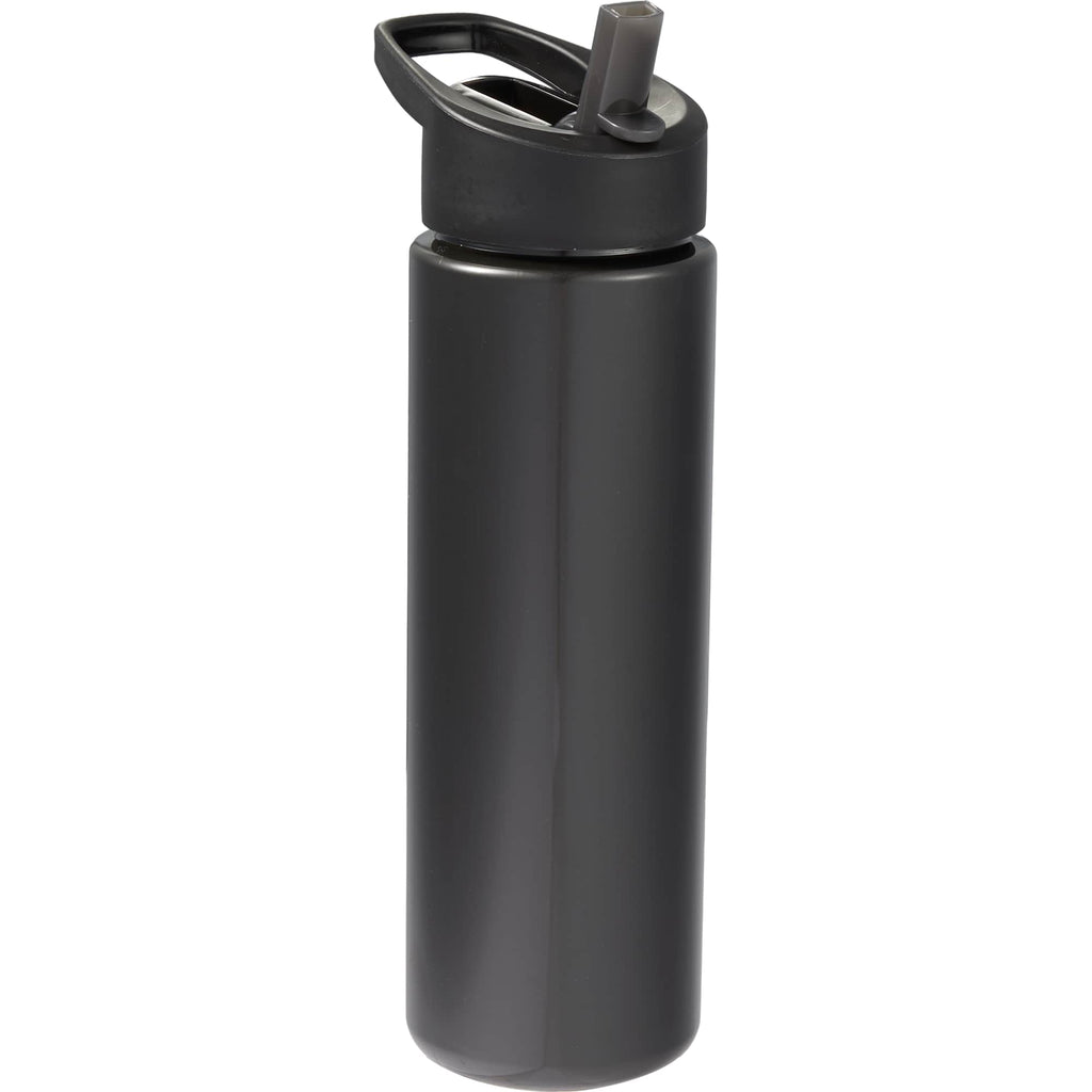 Arctic Zone Metalike Straw Bottle in Tritan Renew, 28 oz Full Color - Black - Right Angle