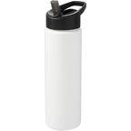 Arctic Zone Metalike Straw Bottle in Tritan Renew, 28 oz Full Color - White - Left Angle