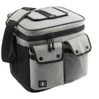 Arctic Zone Recycled Double Pocket Cooler, 24 Cans Transfer - Gray - Right Angle 3