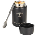 Arctic Zone Titan Copper Insulated Food Jar with Folding Spoon Full Color - Black - Front 2