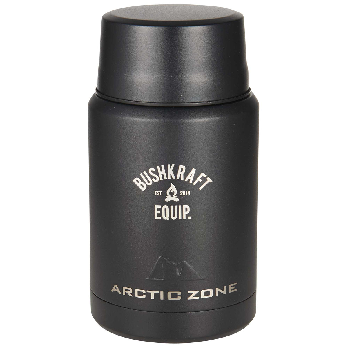 Arctic Zone Titan Copper Insulated Food Jar with Folding Spoon Full Color - Black - Front