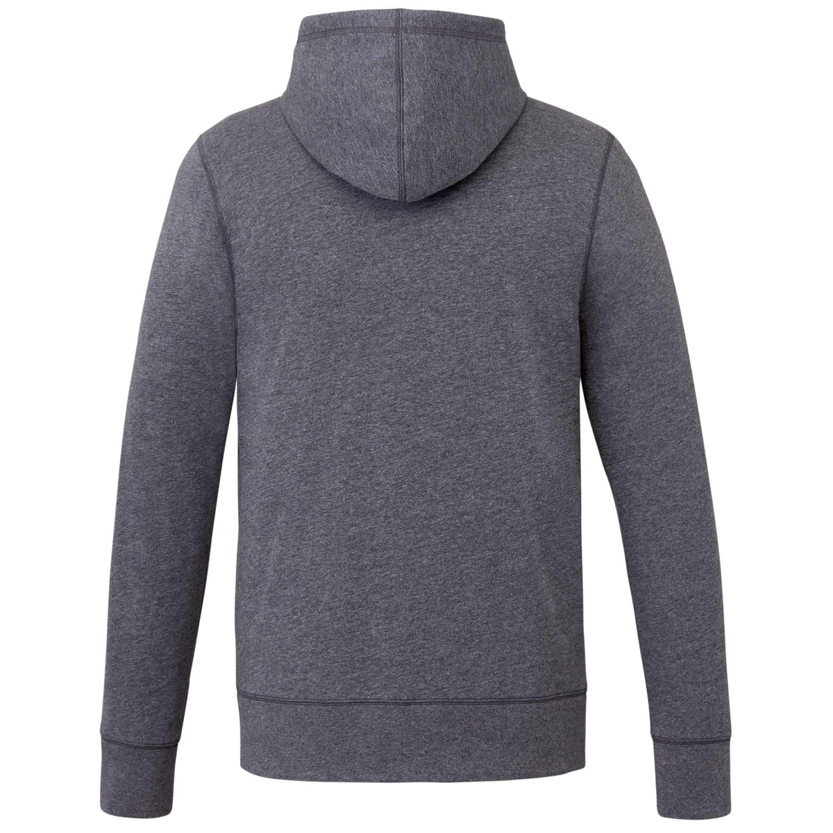 Argus Eco Fleece Full Zip Hoodie for Men Transfer - Heather Dark Charcoal - Back