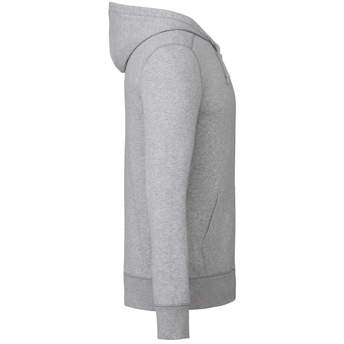 Argus Eco Fleece Full Zip Hoodie for Men Transfer - Heather Grey - Right Side